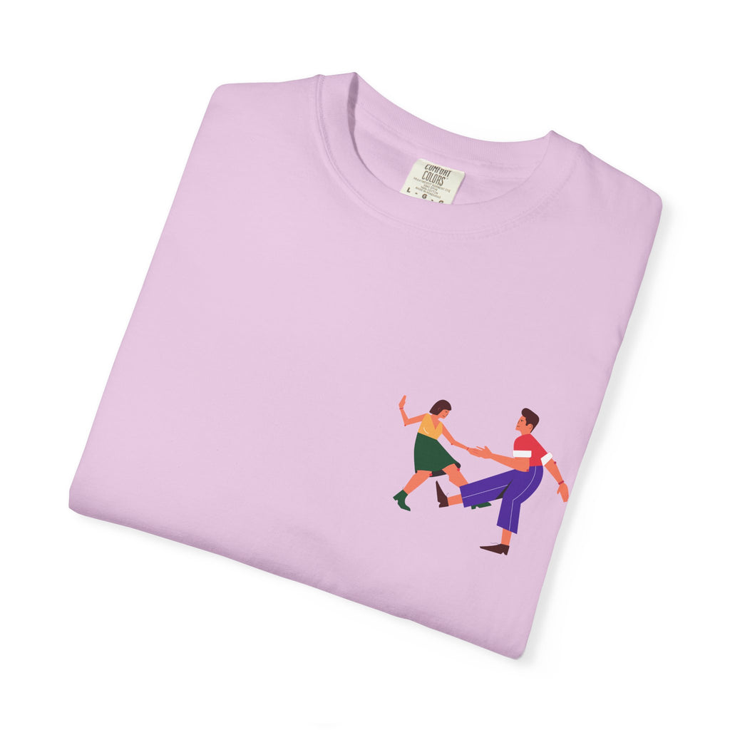 Dance Duo Graphic T-Shirt — Colorful Partner Dance Illustration
