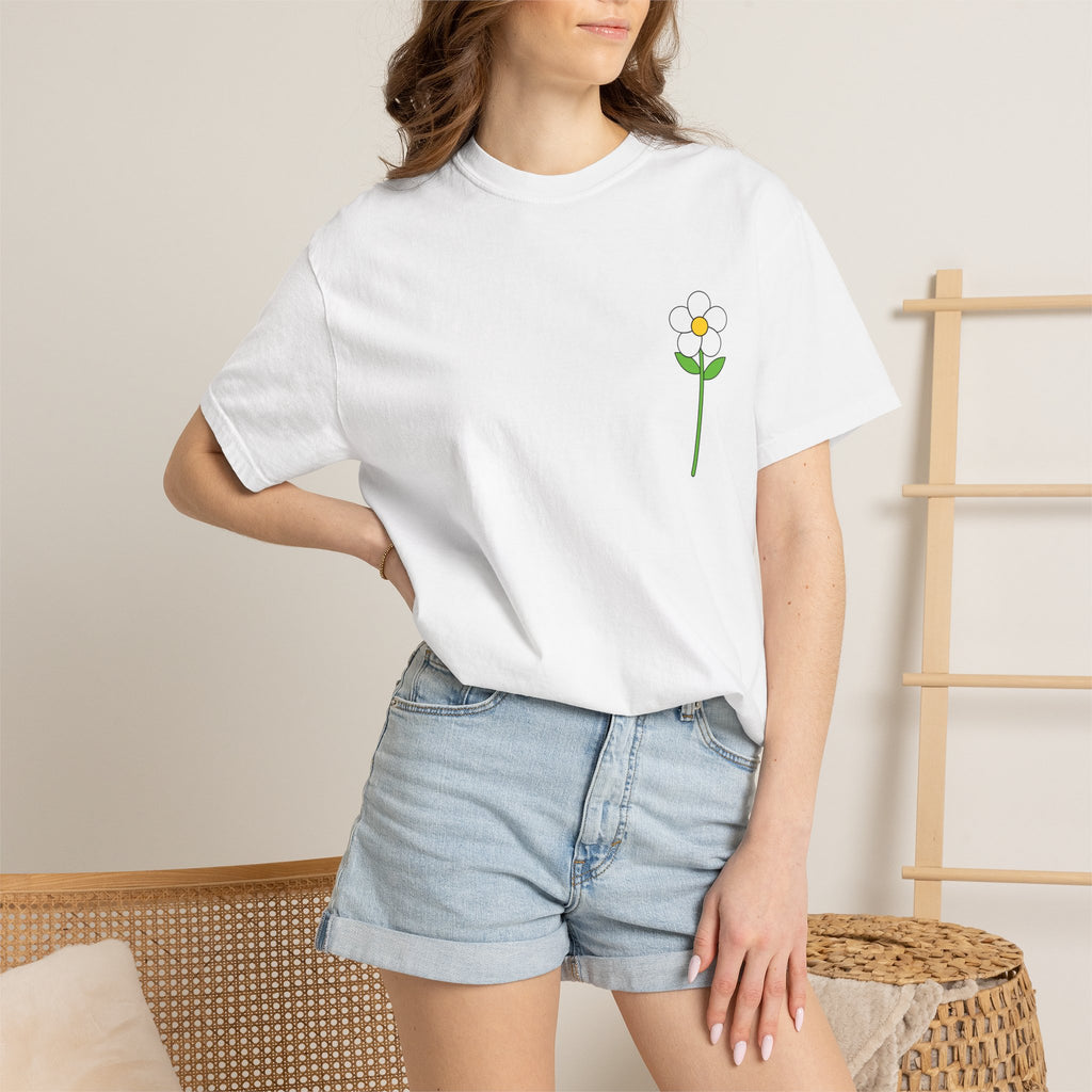 Flower Unisex Garment-Dyed T-shirt