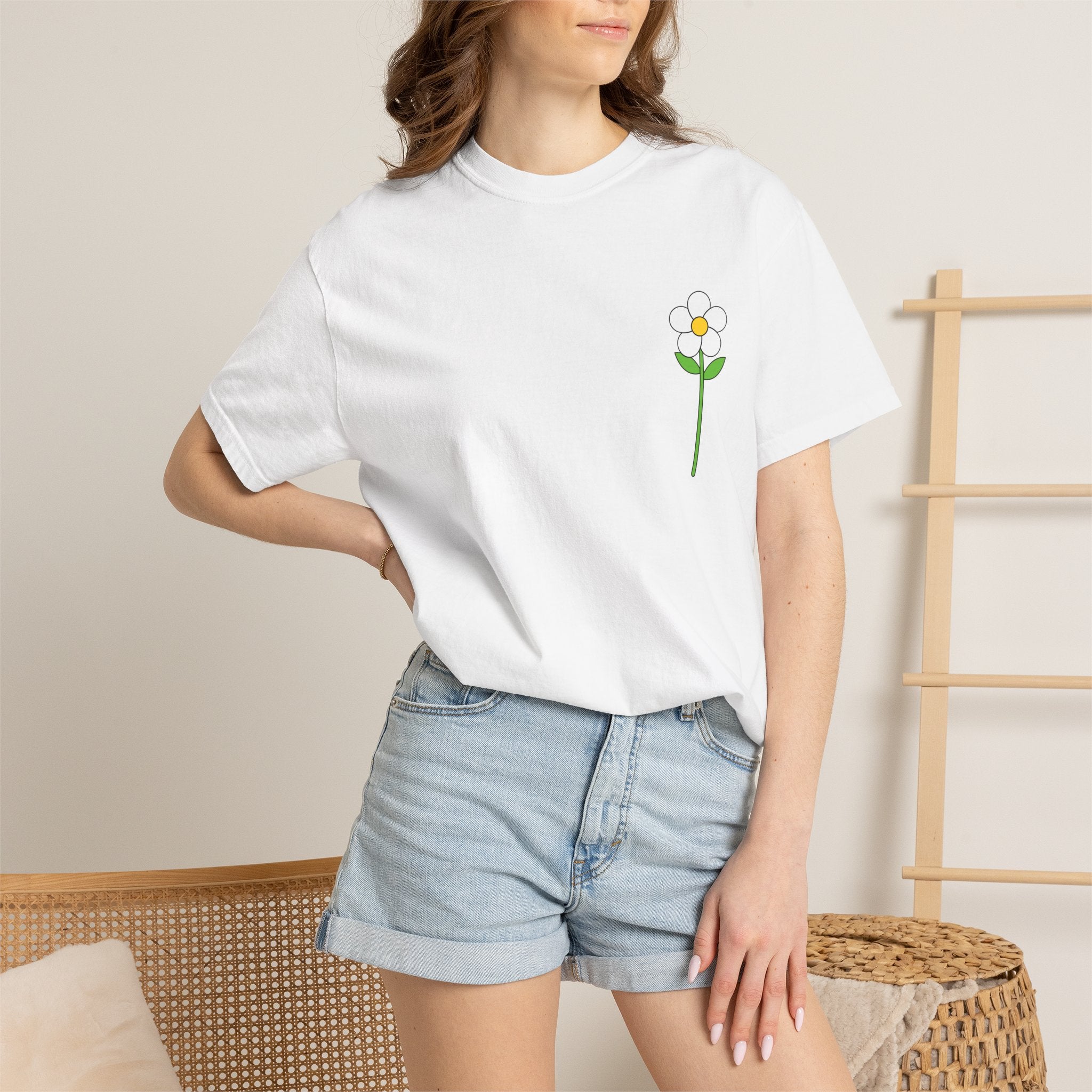 Flower Unisex Garment-Dyed T-shirt