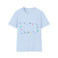 Minimal Geometric Shapes T-Shirt — Colorful Abstract Pattern Tee
