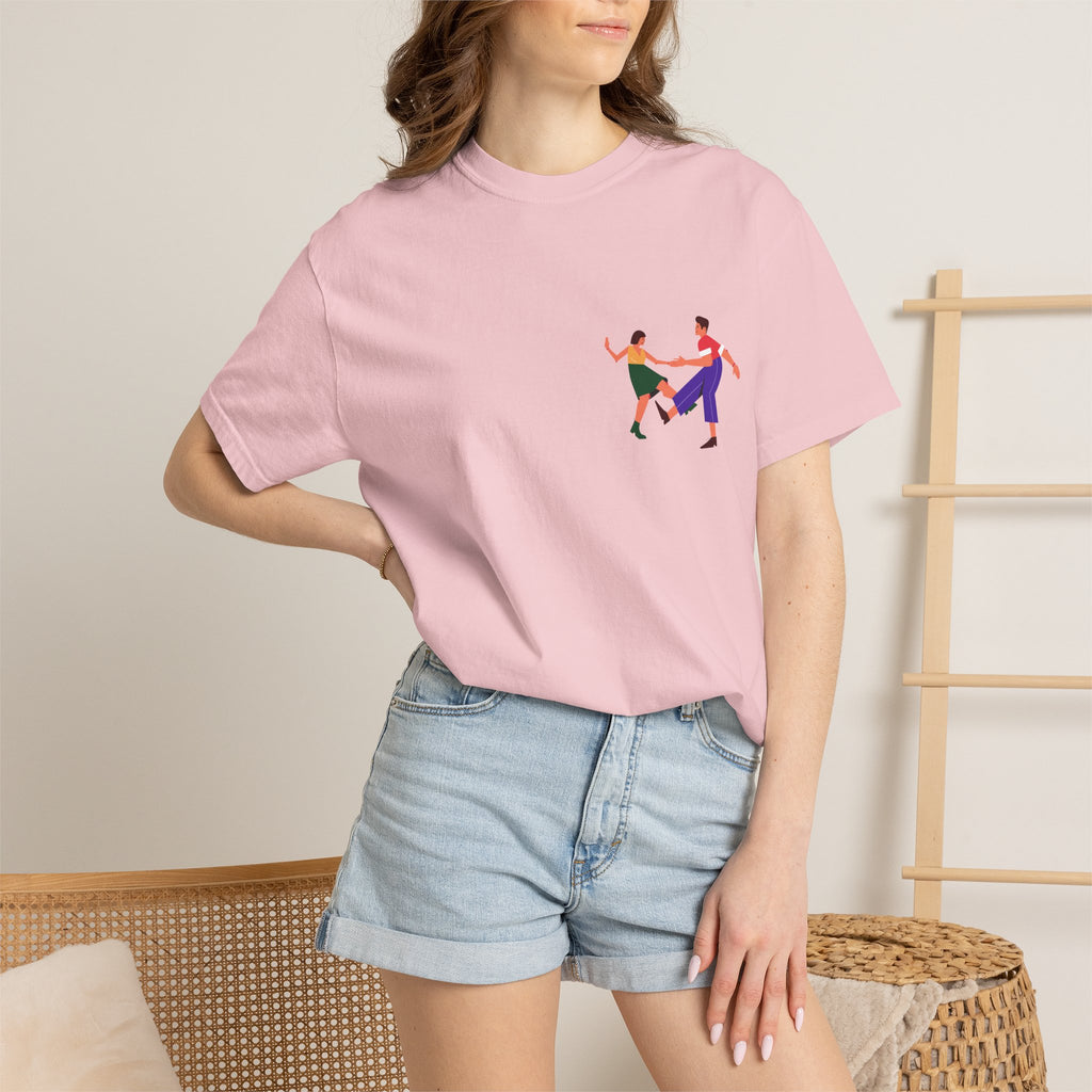 Dance Duo Graphic T-Shirt — Colorful Partner Dance Illustration