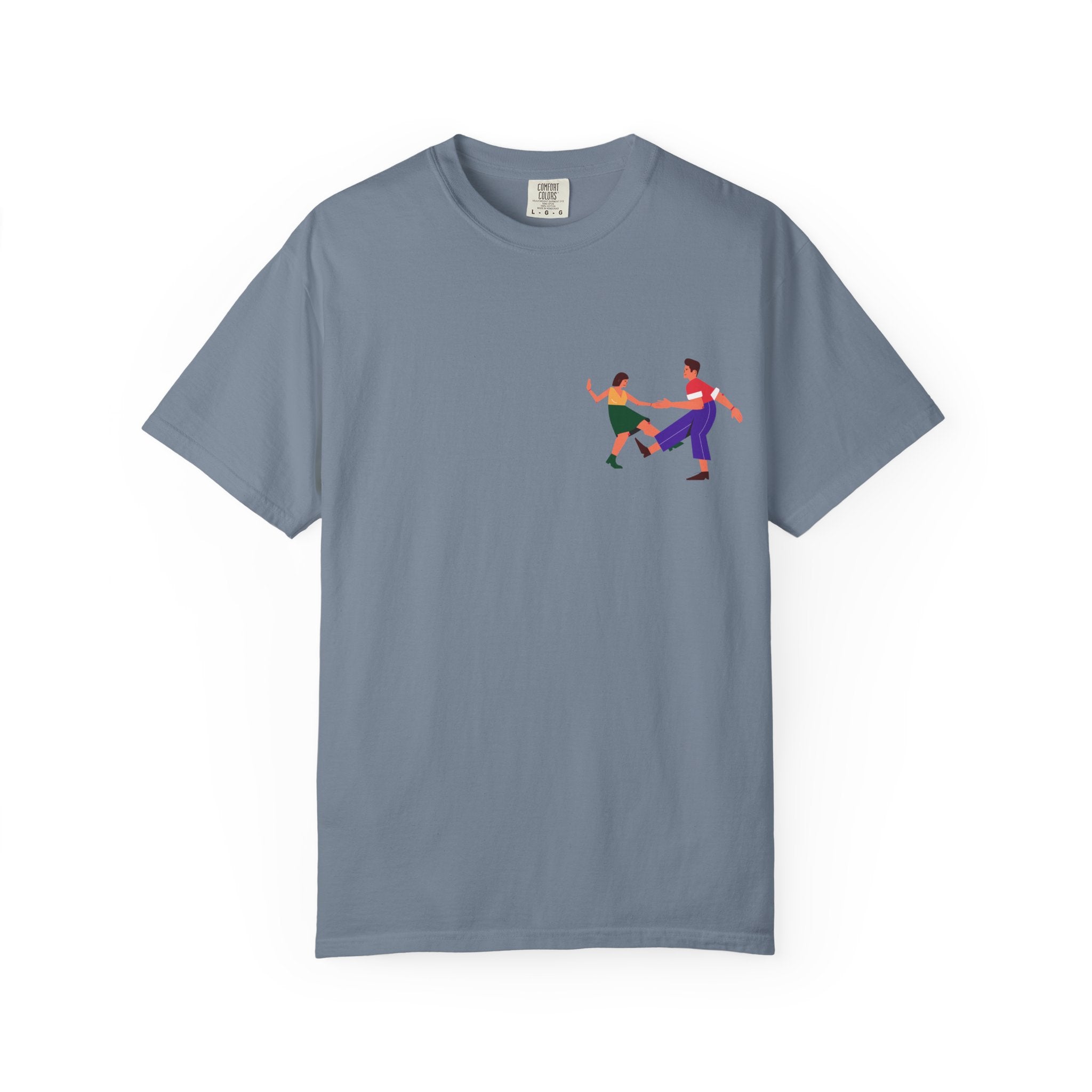 Dance Duo Graphic T-Shirt — Colorful Partner Dance Illustration