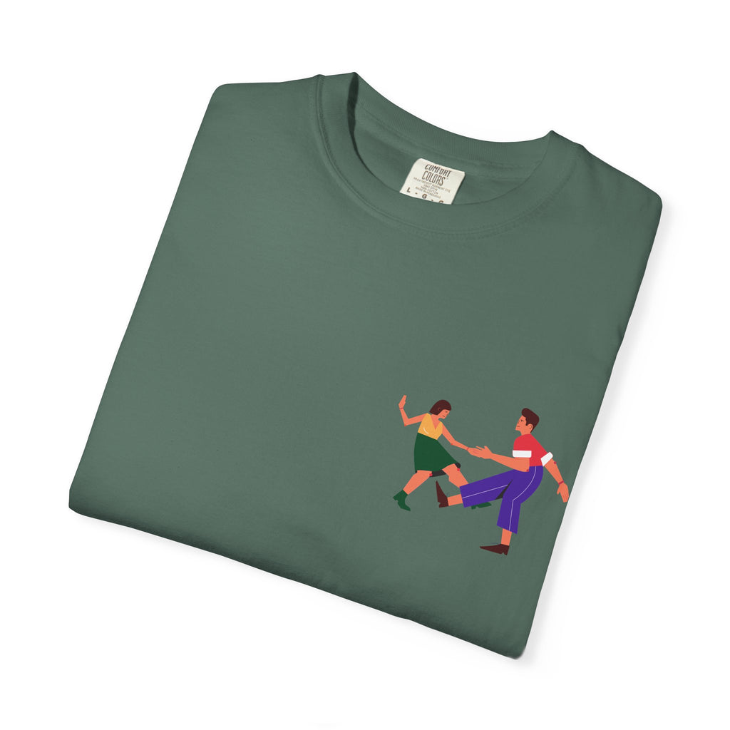 Dance Duo Graphic T-Shirt — Colorful Partner Dance Illustration