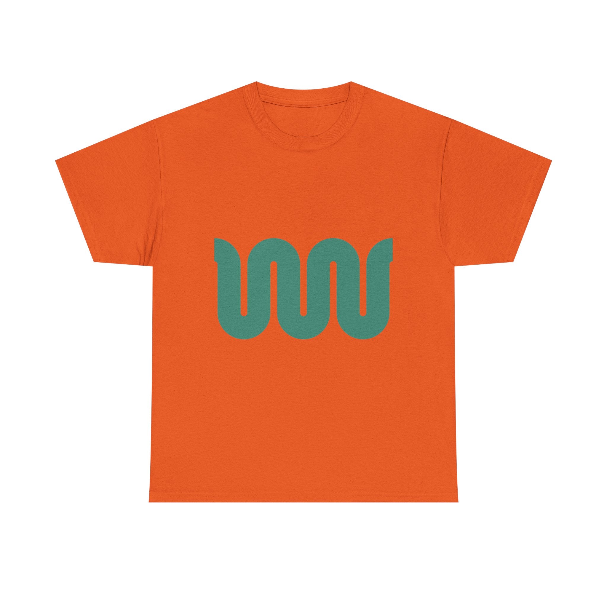 Minimalist Green Wave Tee — Modern Abstract Graphic T-Shirt