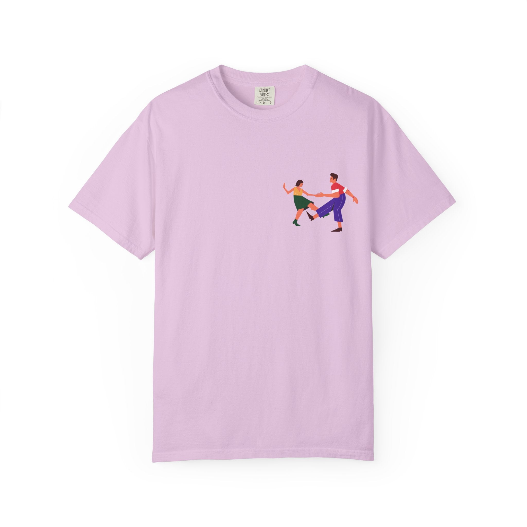 Dance Duo Graphic T-Shirt — Colorful Partner Dance Illustration