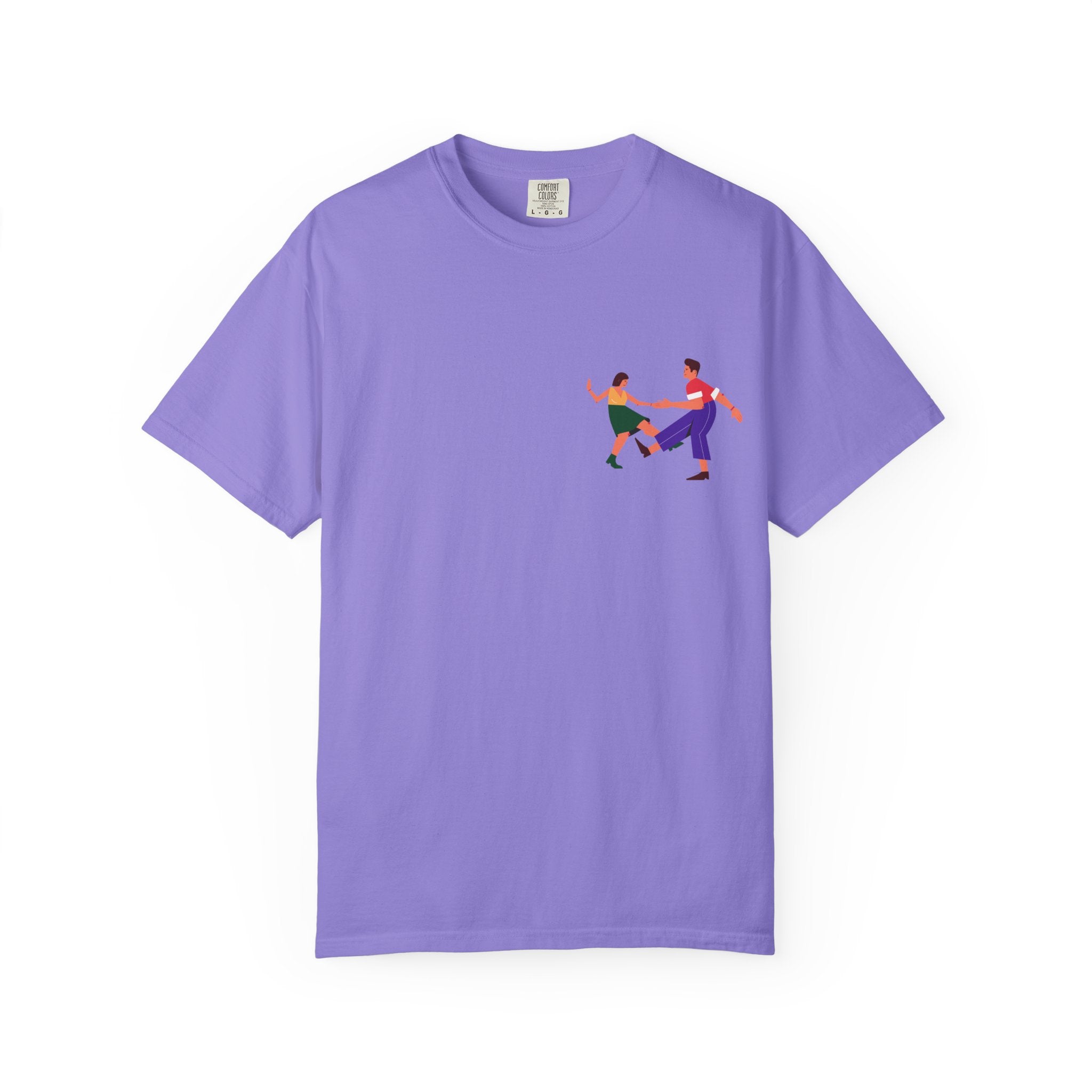 Dance Duo Graphic T-Shirt — Colorful Partner Dance Illustration