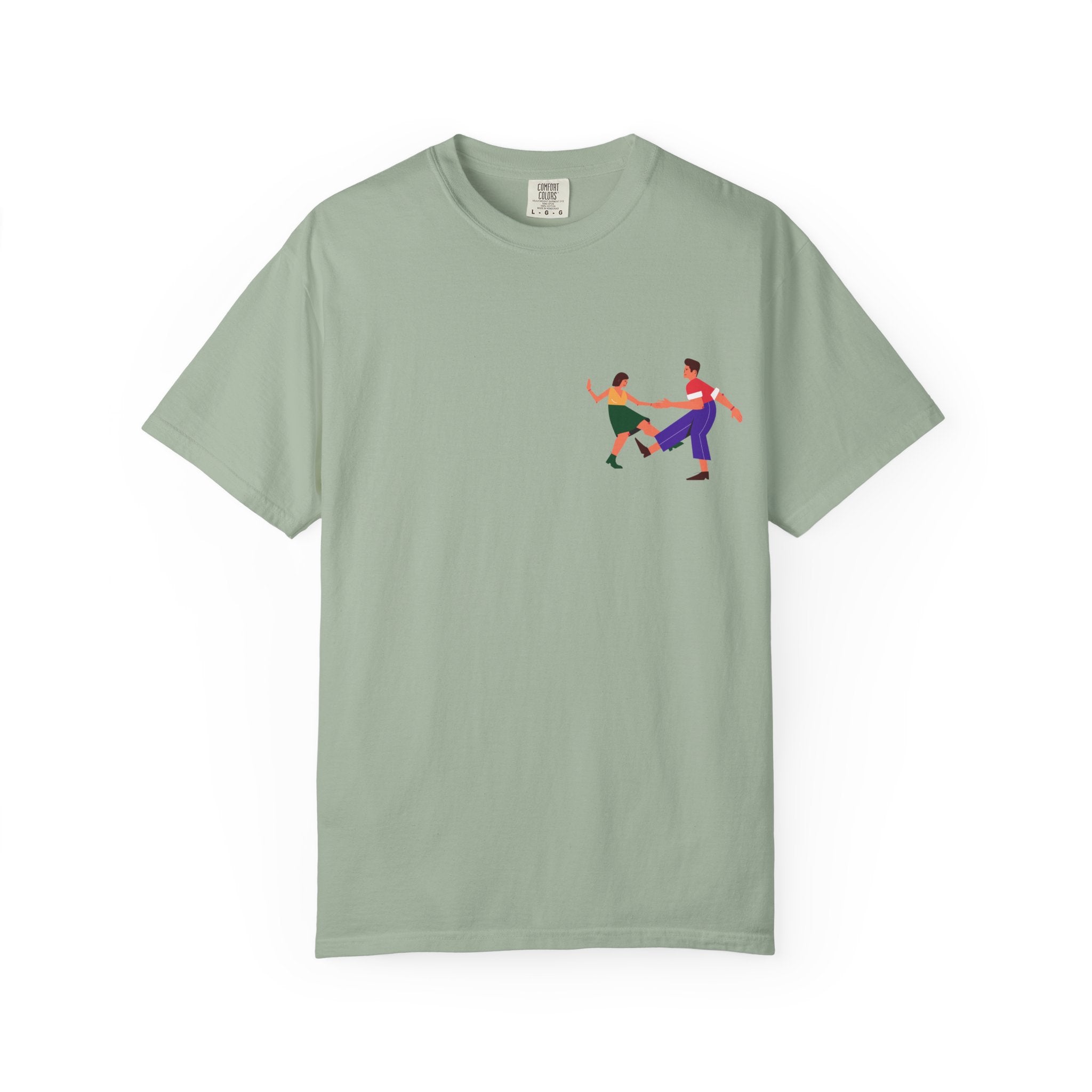 Dance Duo Graphic T-Shirt — Colorful Partner Dance Illustration