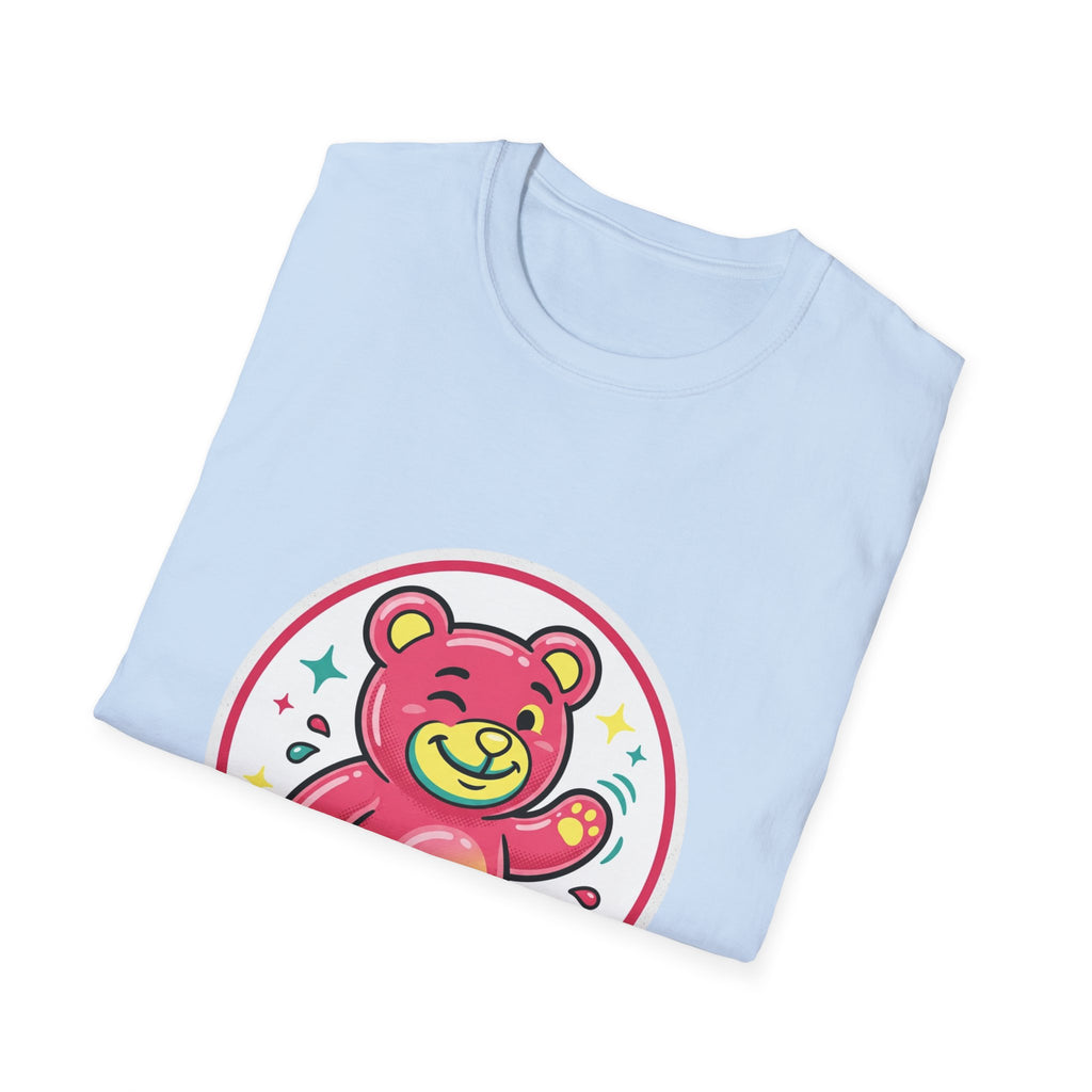 Cute Pink Teddy Bear Graphic T-Shirt — Playful Kids/Adult Tee