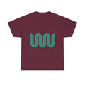 Minimalist Green Wave Tee — Modern Abstract Graphic T-Shirt