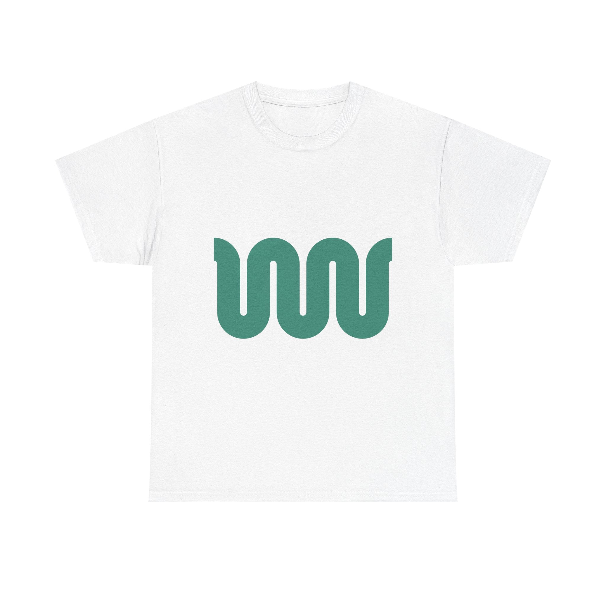 Minimalist Green Wave Tee — Modern Abstract Graphic T-Shirt