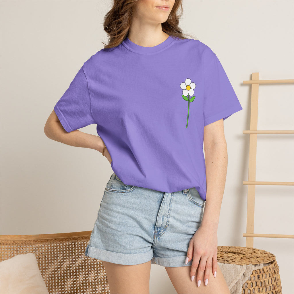 Flower Unisex Garment-Dyed T-shirt