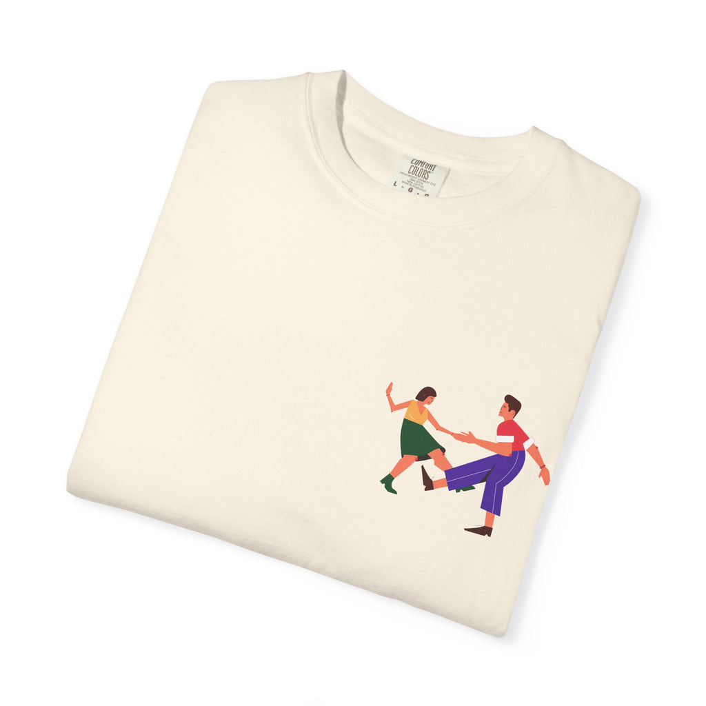 Dance Duo Graphic T-Shirt — Colorful Partner Dance Illustration