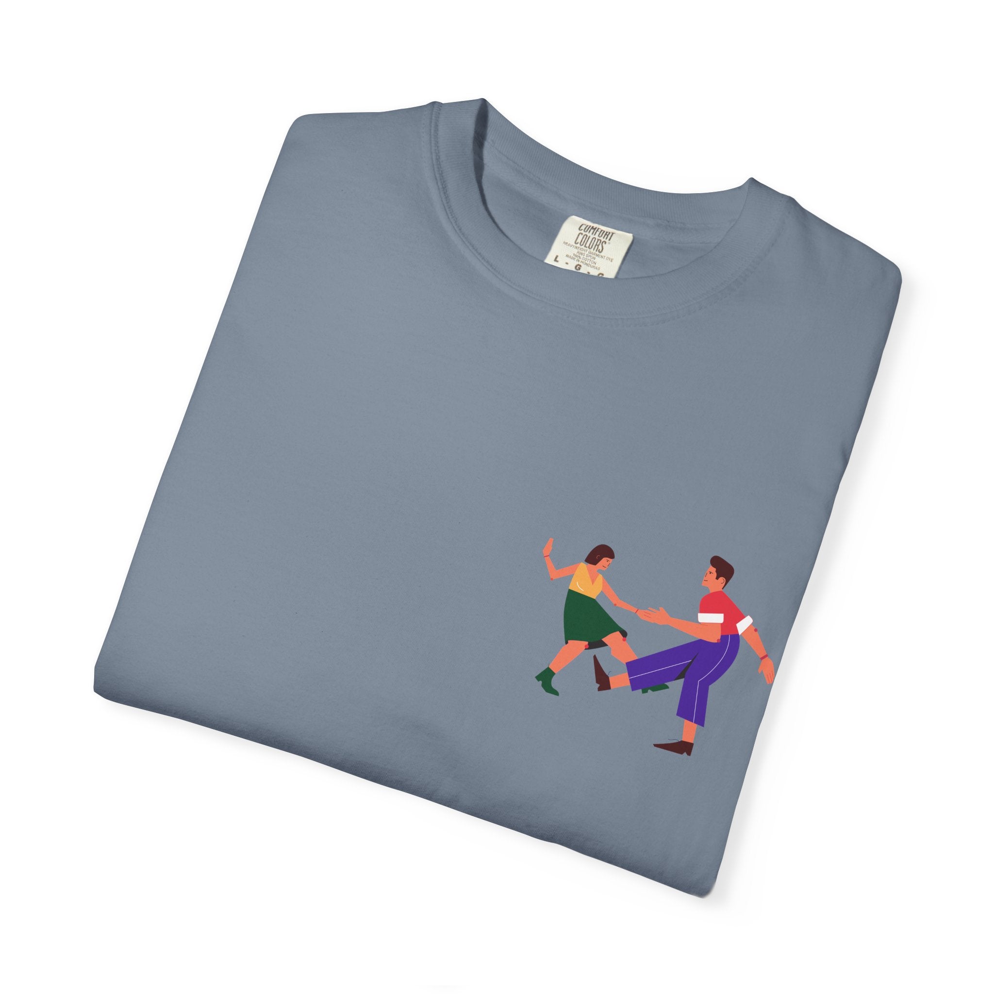 Dance Duo Graphic T-Shirt — Colorful Partner Dance Illustration
