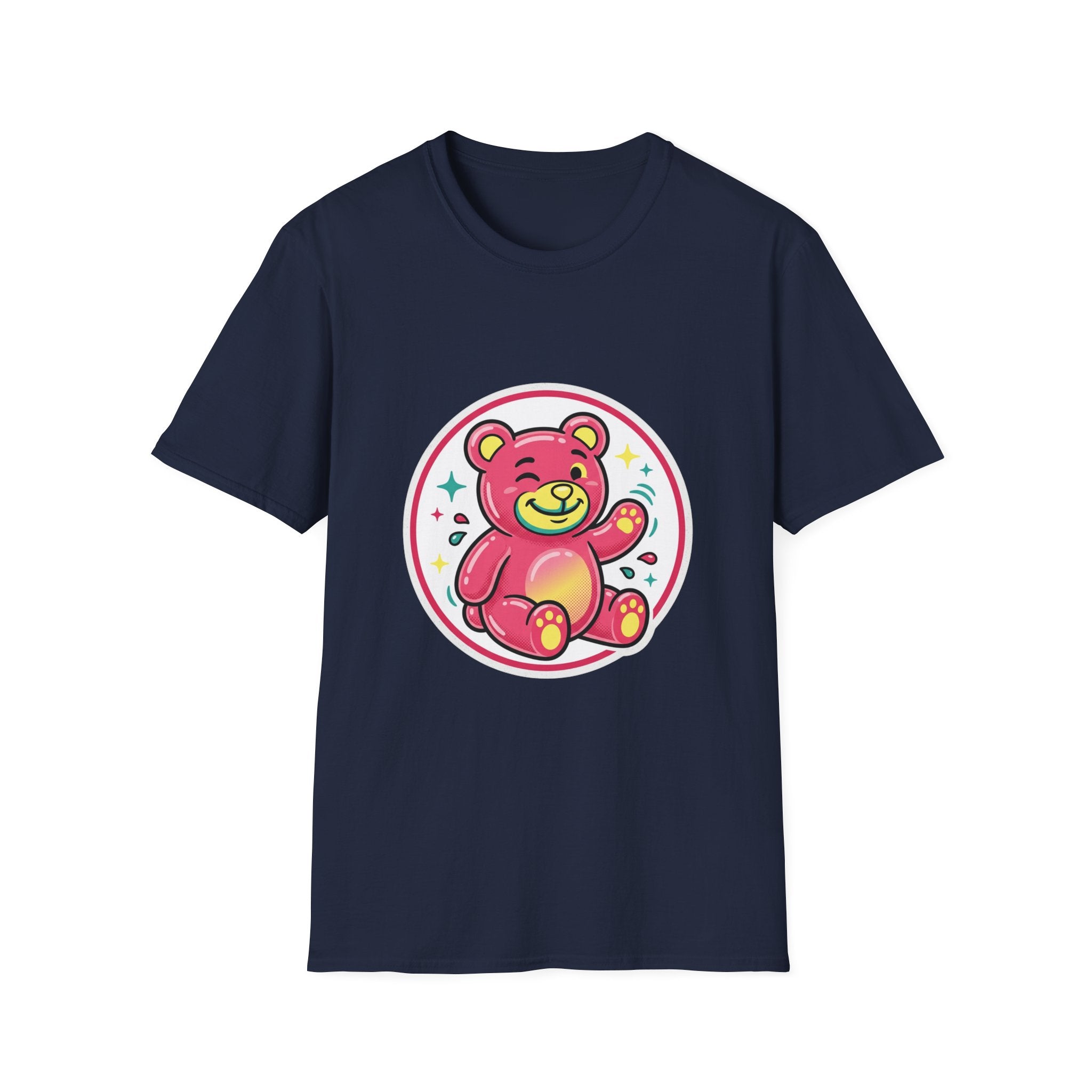Cute Pink Teddy Bear Graphic T-Shirt — Playful Kids/Adult Tee