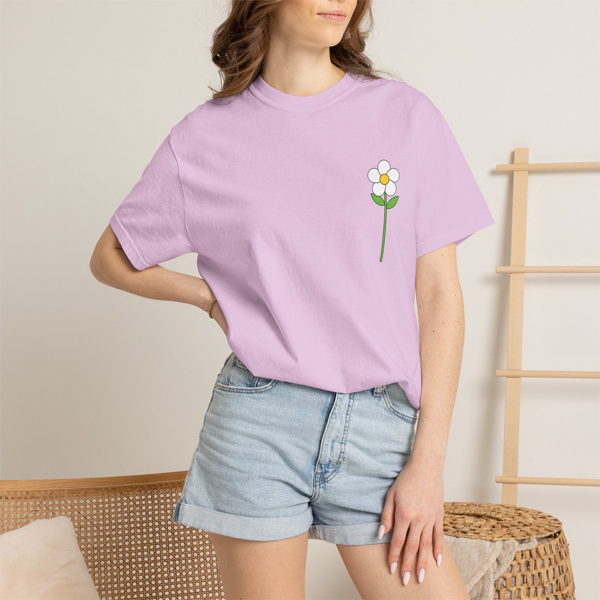 Flower Unisex Garment-Dyed T-shirt