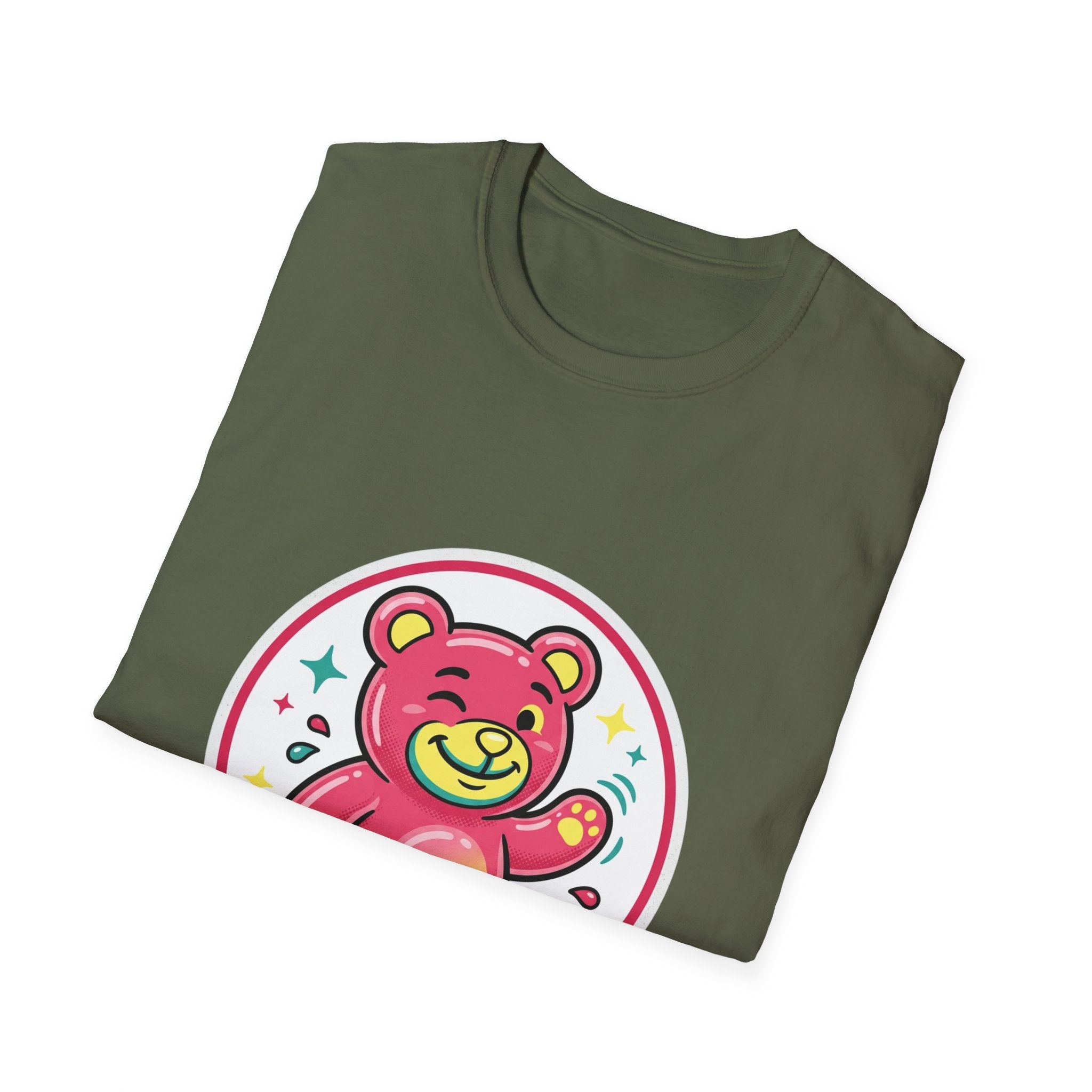 Cute Pink Teddy Bear Graphic T-Shirt — Playful Kids/Adult Tee