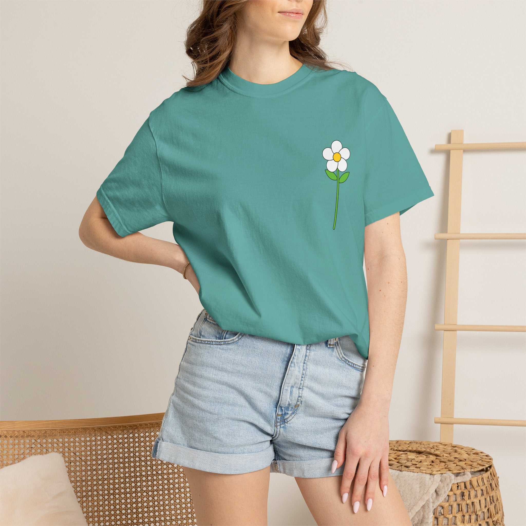 Flower Unisex Garment-Dyed T-shirt