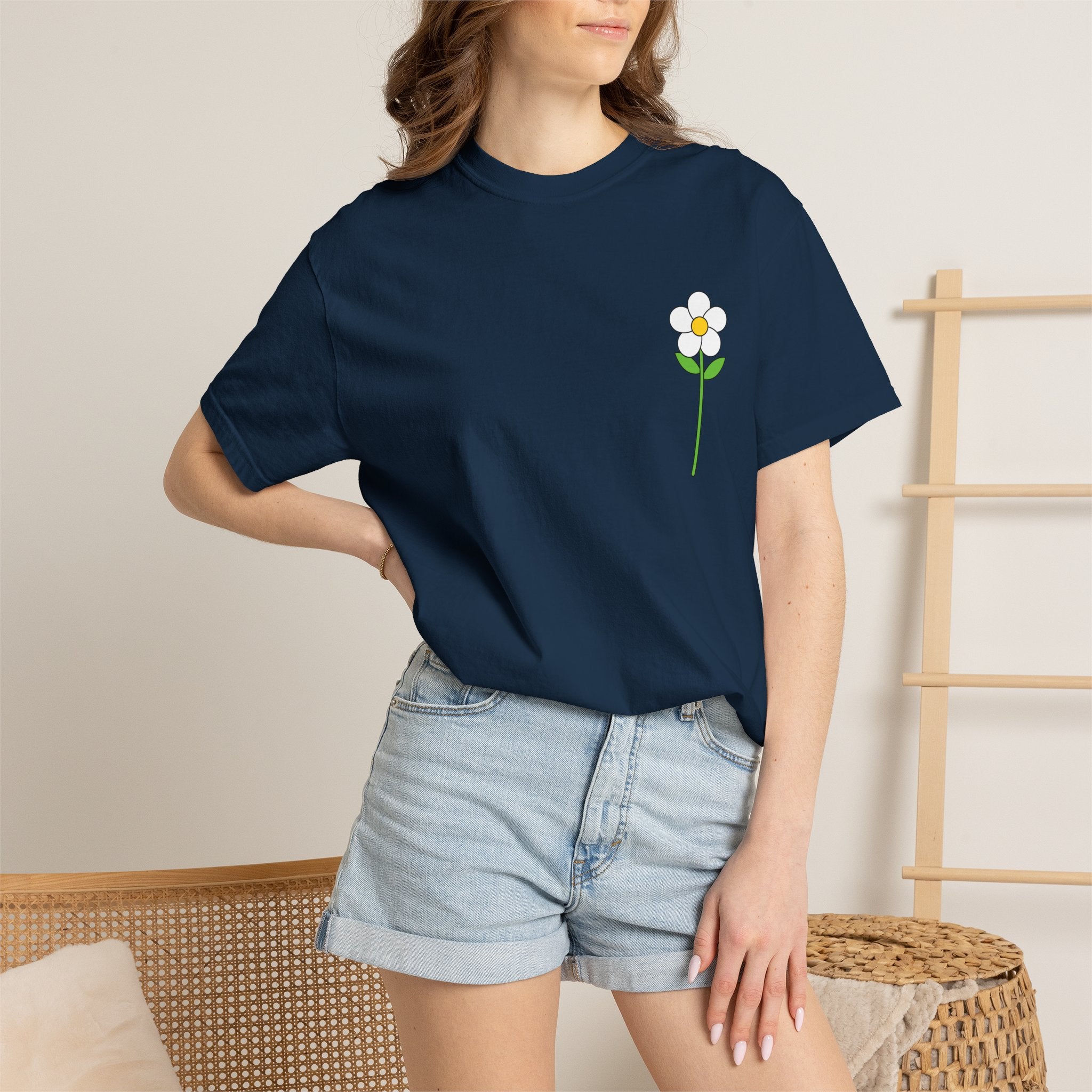 Flower Unisex Garment-Dyed T-shirt