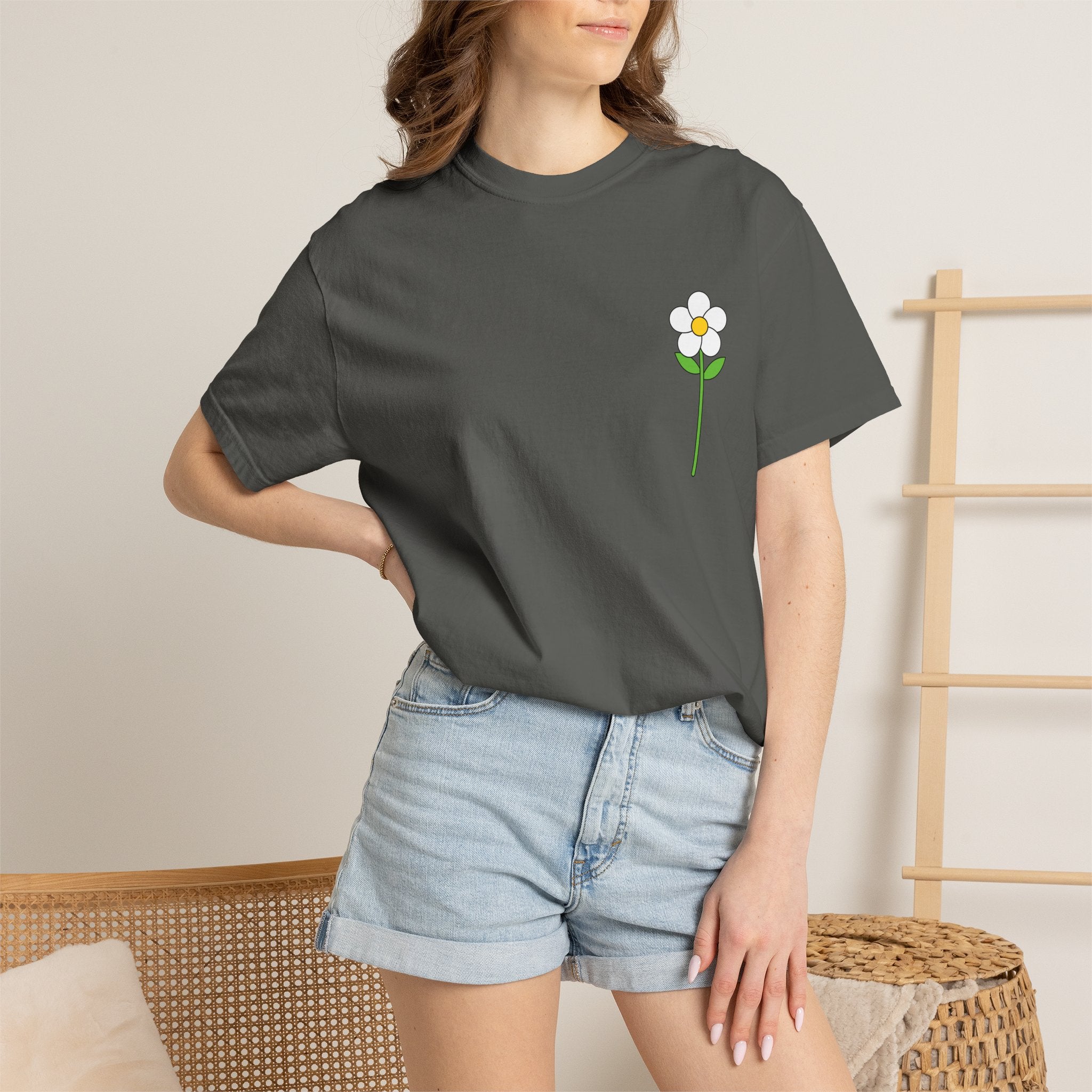 Flower Unisex Garment-Dyed T-shirt