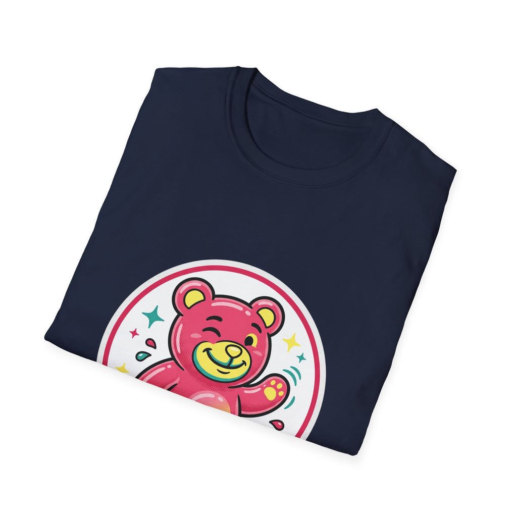 Cute Pink Teddy Bear Graphic T-Shirt — Playful Kids/Adult Tee
