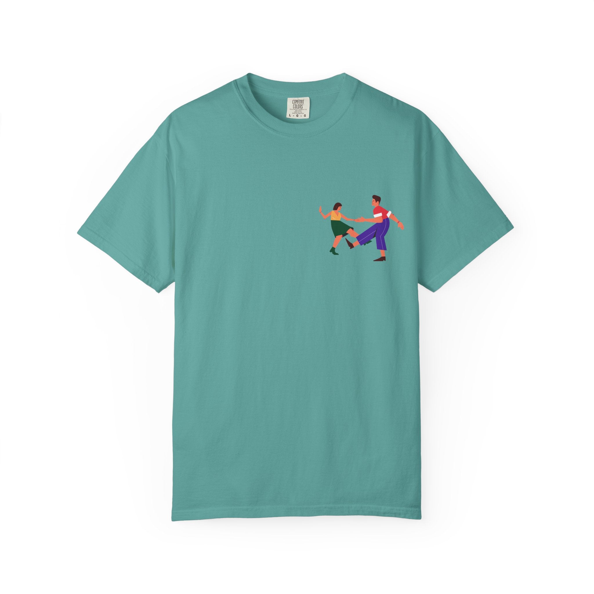 Dance Duo Graphic T-Shirt — Colorful Partner Dance Illustration