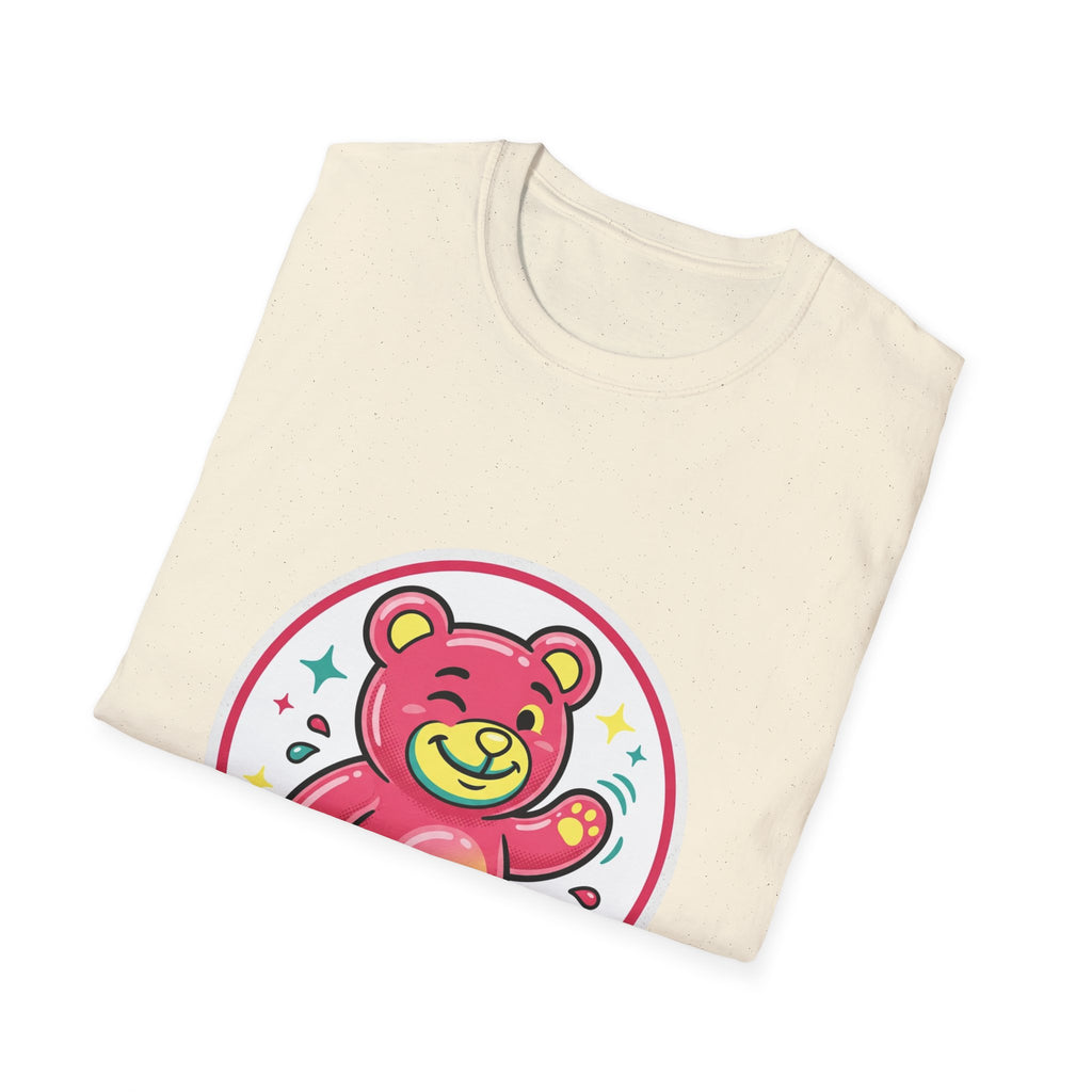 Cute Pink Teddy Bear Graphic T-Shirt — Playful Kids/Adult Tee