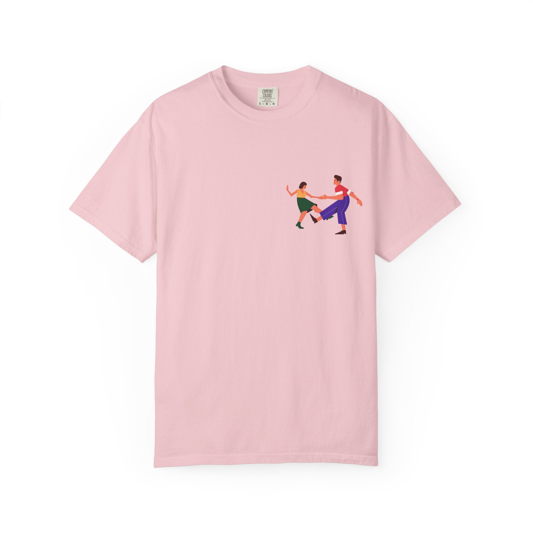 Dance Duo Graphic T-Shirt — Colorful Partner Dance Illustration