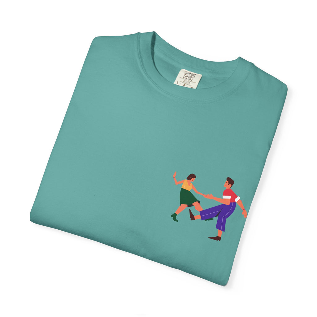 Dance Duo Graphic T-Shirt — Colorful Partner Dance Illustration