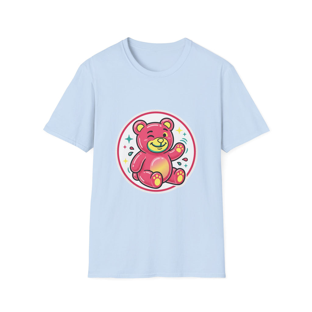 Cute Pink Teddy Bear Graphic T-Shirt — Playful Kids/Adult Tee