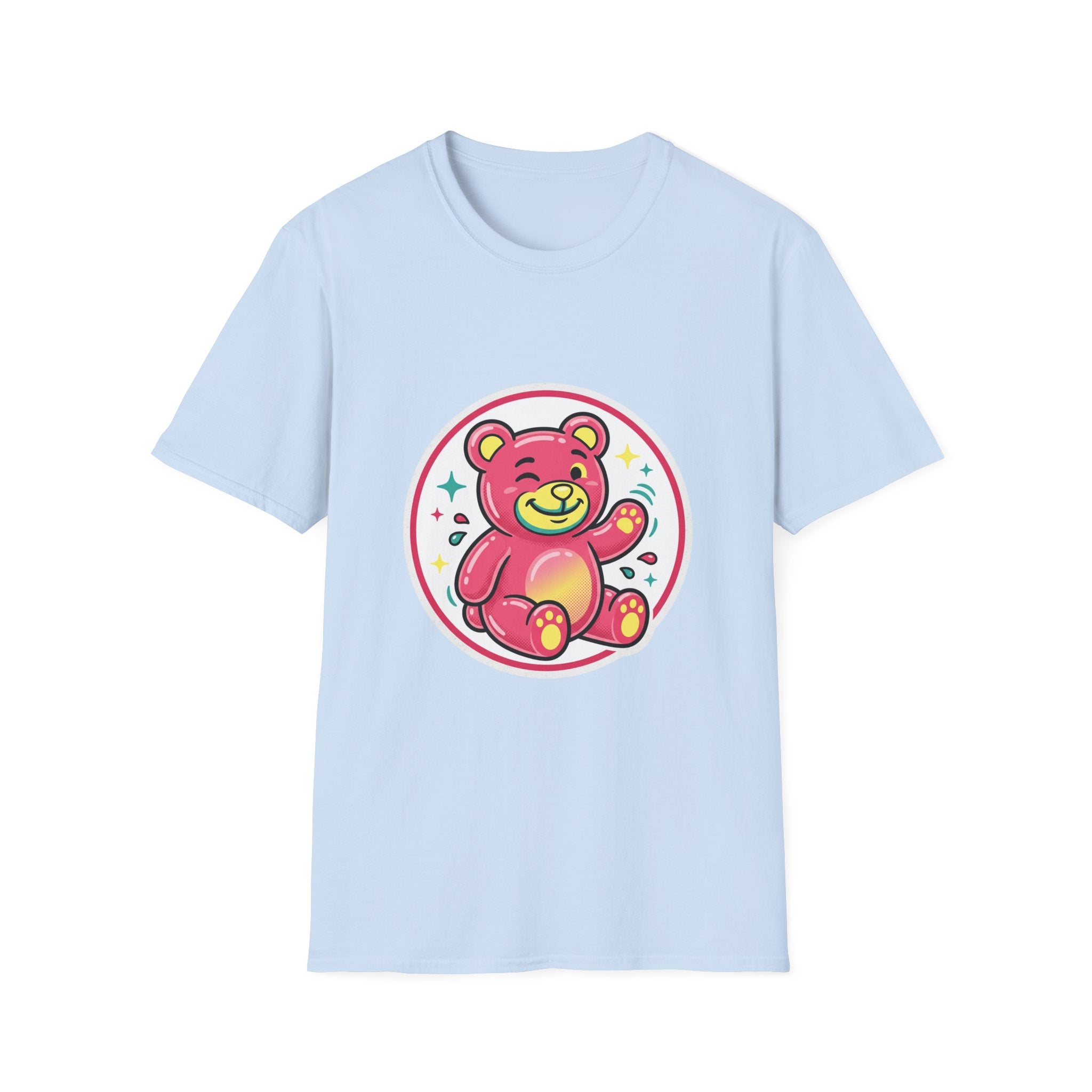 Cute Pink Teddy Bear Graphic T-Shirt — Playful Kids/Adult Tee