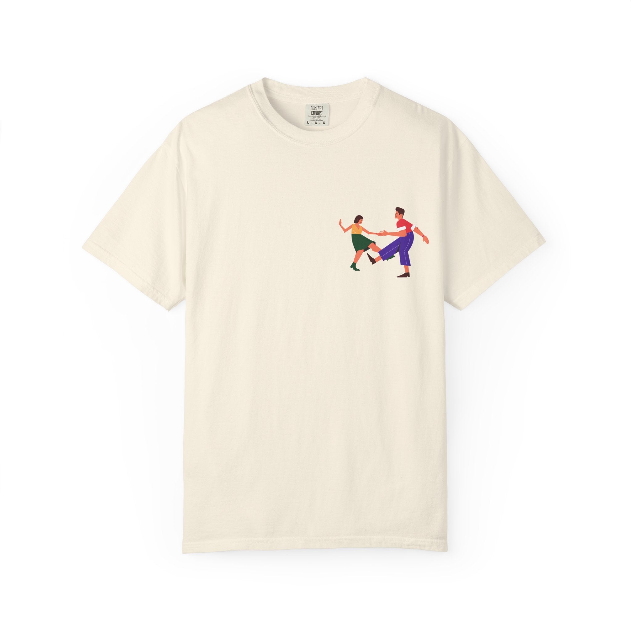 Dance Duo Graphic T-Shirt — Colorful Partner Dance Illustration