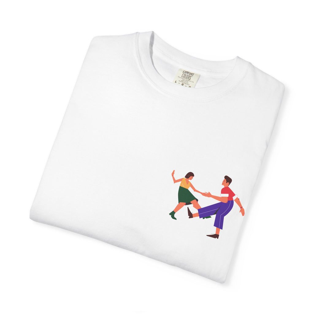 Dance Duo Graphic T-Shirt — Colorful Partner Dance Illustration