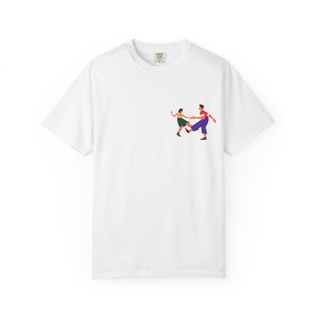 Dance Duo Graphic T-Shirt — Colorful Partner Dance Illustration