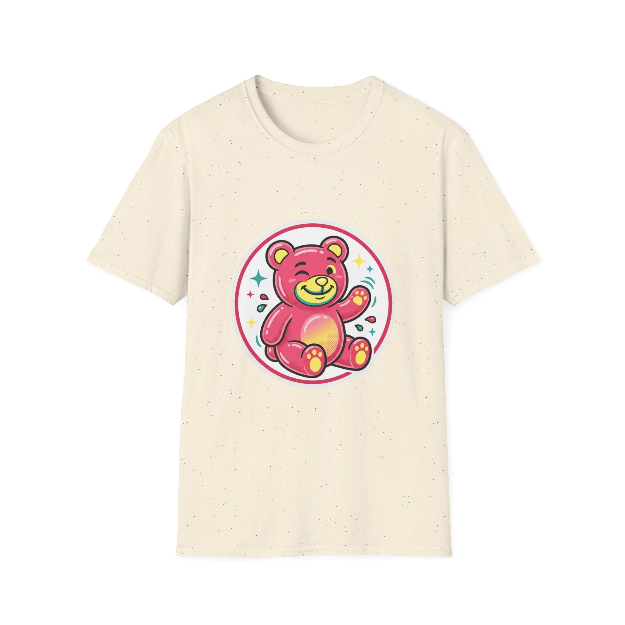 Cute Pink Teddy Bear Graphic T-Shirt — Playful Kids/Adult Tee
