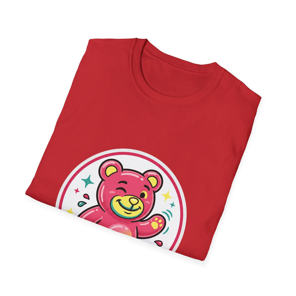 Cute Pink Teddy Bear Graphic T-Shirt — Playful Kids/Adult Tee