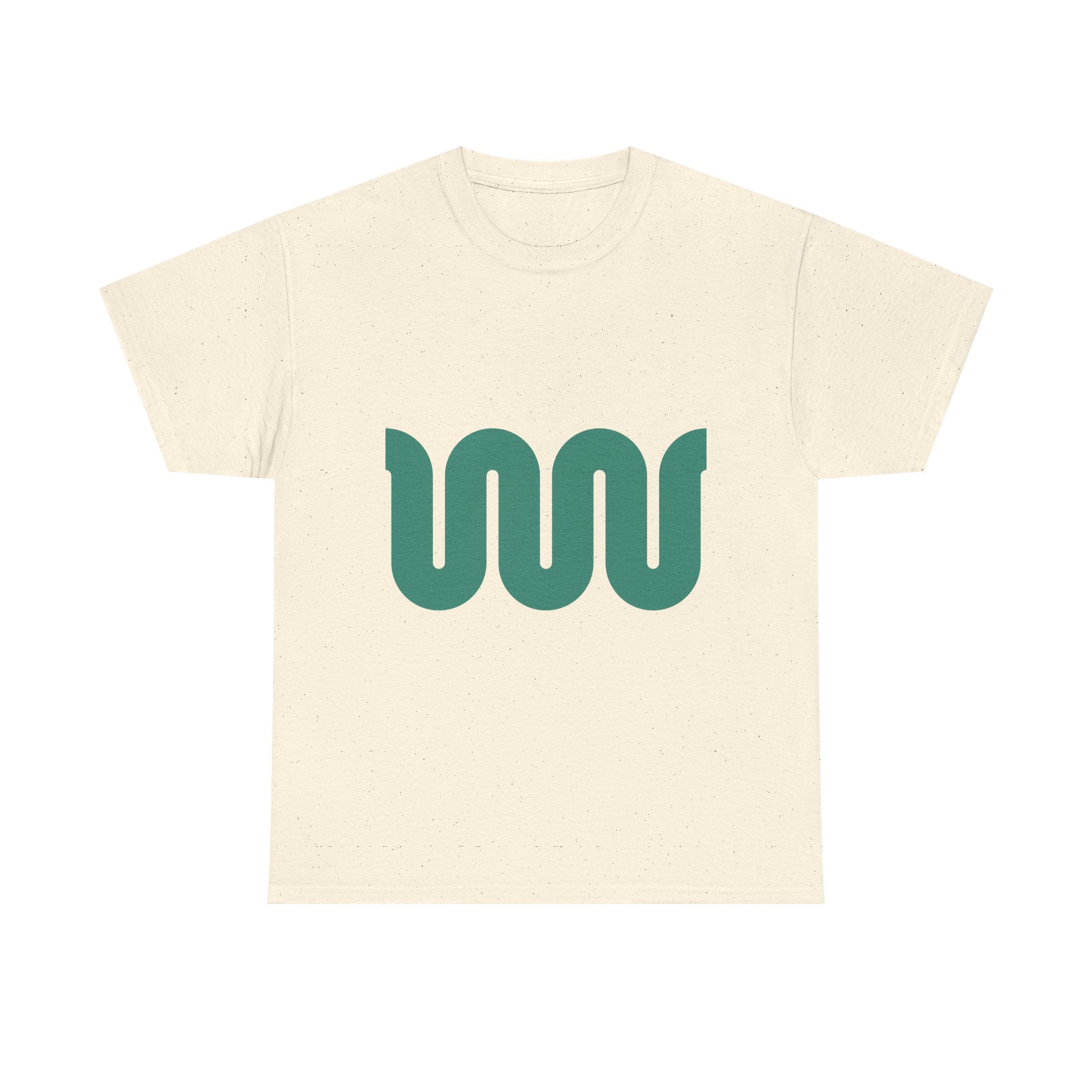 Minimalist Green Wave Tee — Modern Abstract Graphic T-Shirt