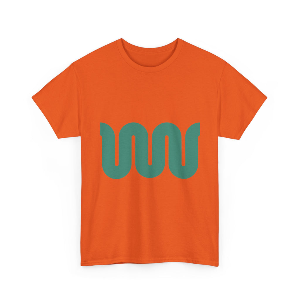 Minimalist Green Wave Tee — Modern Abstract Graphic T-Shirt