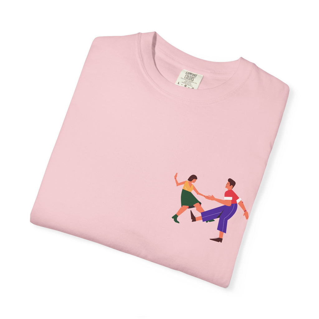 Dance Duo Graphic T-Shirt — Colorful Partner Dance Illustration