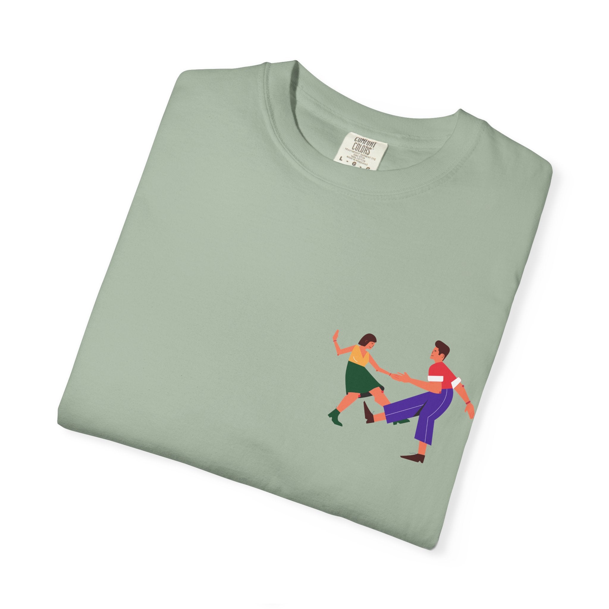 Dance Duo Graphic T-Shirt — Colorful Partner Dance Illustration