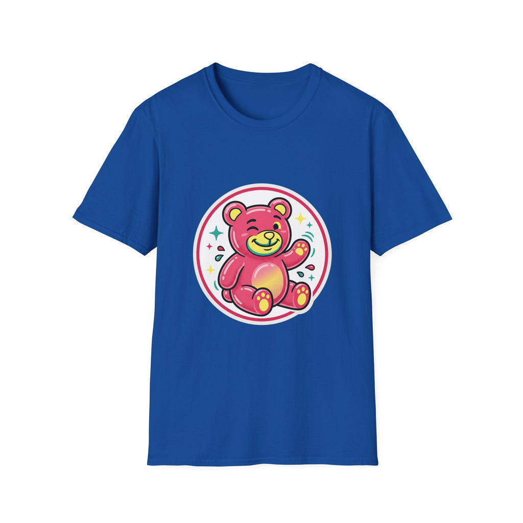 Cute Pink Teddy Bear Graphic T-Shirt — Playful Kids/Adult Tee